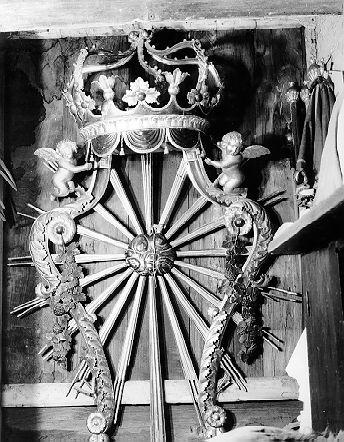 trono per esposizione eucaristica - ambito italiano (sec. XIX)