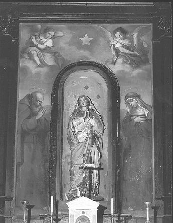 San Felice da Cantalice e Santa Veronica Giuliani (dipinto) di Bertini Giuseppe (sec. XIX)