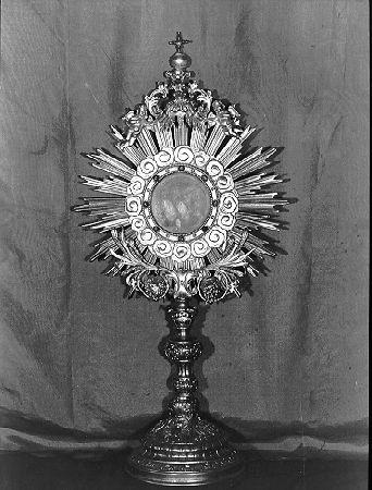 ostensorio - a raggiera - bottega italiana (prima metà sec. XX)