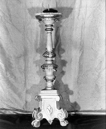 candelabro, serie - bottega italiana (ultimo quarto sec. XVIII)