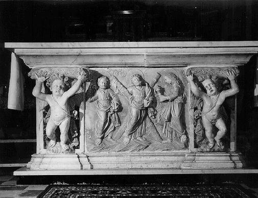 altare maggiore - bottega apuana (sec. XVIII)