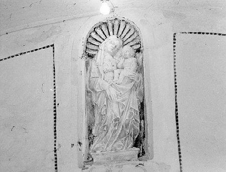 MADONNA CON BAMBINO (rilievo) - bottega italiana (secc. XV/ XVI)