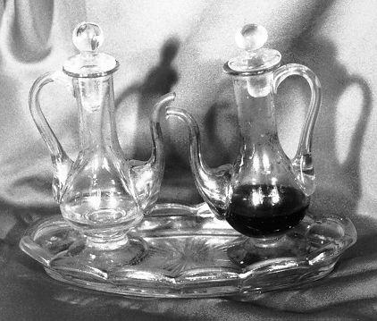 servizio di ampolline - bottega toscana (fine/inizio secc. XIX/ XX)