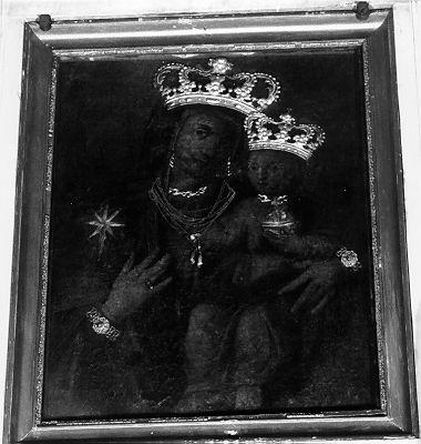 MADONNA CON BAMBINO (dipinto) - ambito toscano (sec. XVI)