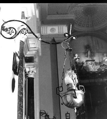 lampada pensile, serie - bottega toscana (fine/inizio secc. XIX/ XX)