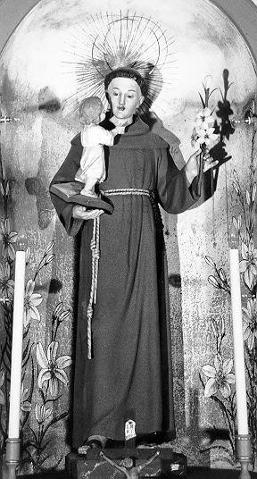 Sant'Antonio da Padova con il bambino (statua) - bottega italiana (inizio sec. XX)