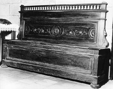 cassapanca - bottega italiana (sec. XIX)