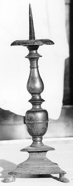 candeliere, serie - bottega italiana (secc. XVIII/ XIX)