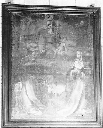 Madonna del Rosario con San Domenico e Santa Caterina da Siena (dipinto) - ambito italiano (sec. XVIII)