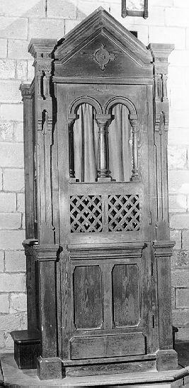 confessionale, serie - bottega italiana (secc. XIX/ XX)