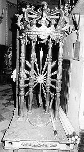 tronetto per esposizione eucaristica - bottega italiana (sec. XVIII)