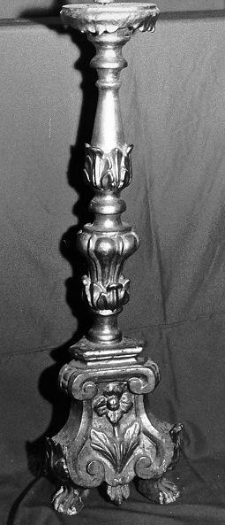candelabro, serie - bottega italiana (fine/inizio secc. XVII/ XVIII)