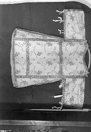 paramento liturgico - in terzo - manifattura italiana (ultimo quarto sec. XVIII)