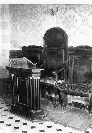 cattedra - bottega italiana (sec. XVII)