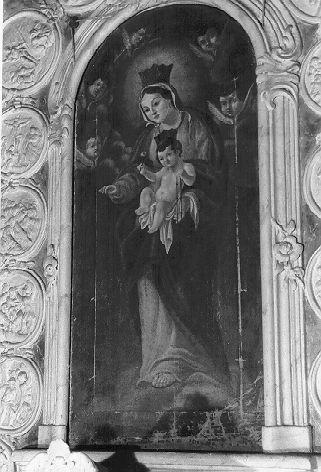 MADONNA DEL ROSARIO (dipinto) - ambito italiano (sec. XIX)