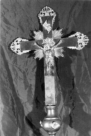 croce processionale - bottega italiana (fine/inizio secc. XIX/ XX)