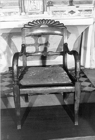 sedia - a braccioli - bottega toscana (sec. XIX)