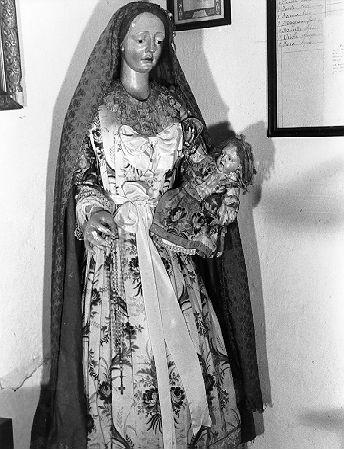 MADONNA CON BAMBINO (statua) - bottega toscana (sec. XIX)