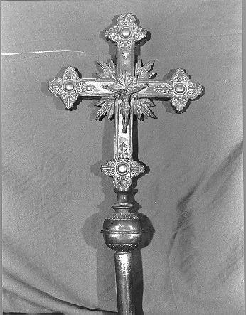 croce processionale - bottega italiana (seconda metà sec. XIX)