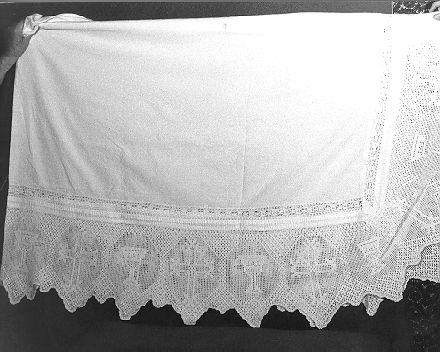 tovaglia d'altare - manifattura toscana (inizio sec. XX)