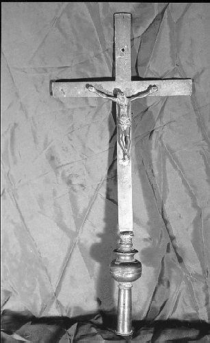 croce processionale - bottega toscana (sec. XX)