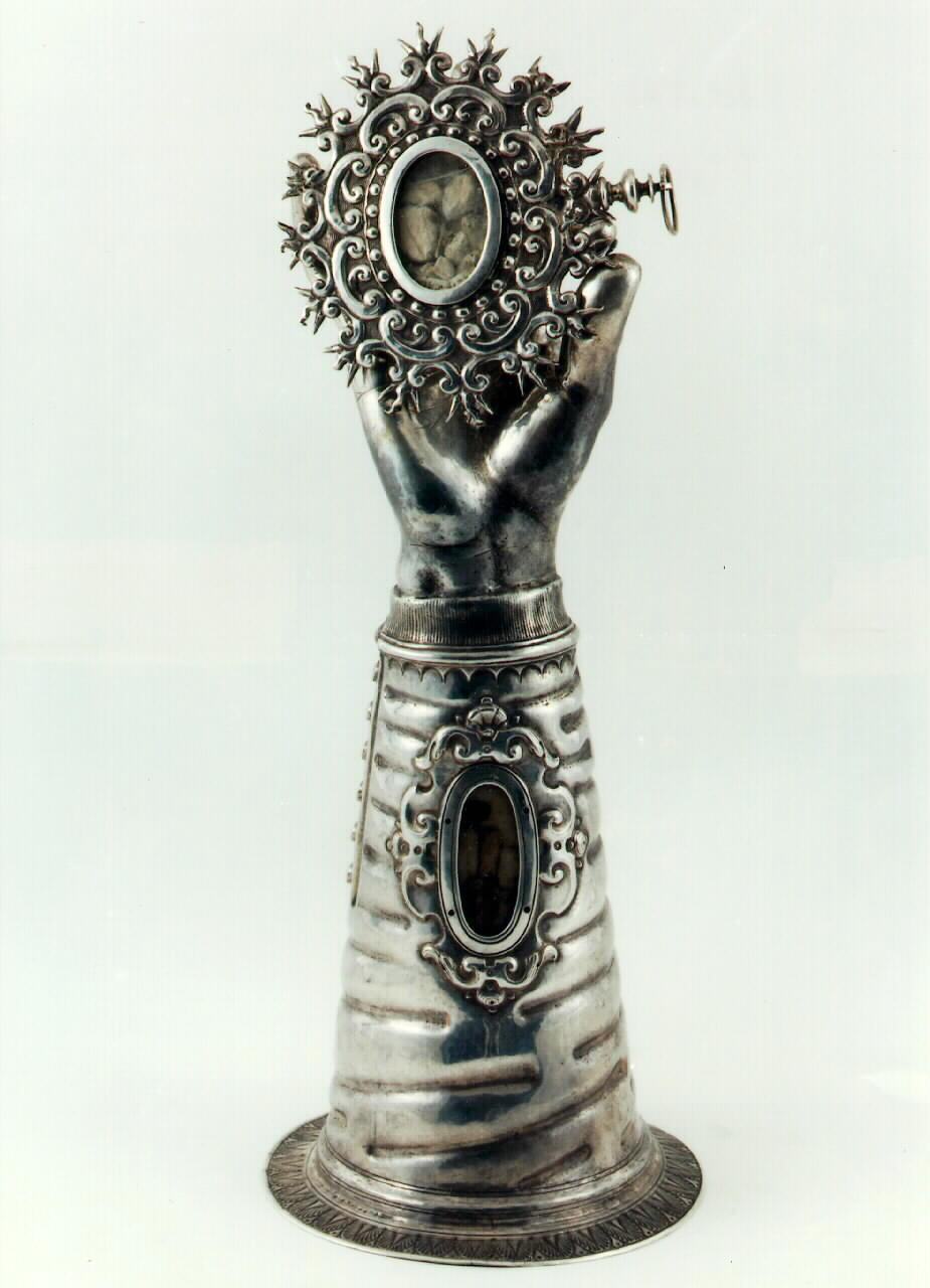 reliquiario - a braccio - bottega siciliana (Prima metà sec. XIX)