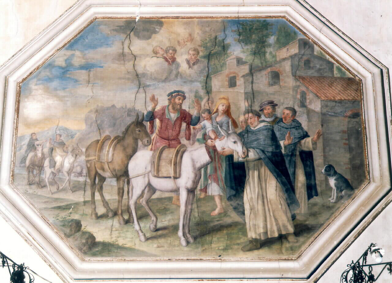 storie della vita di San Vincenzo Ferrer (dipinto murale) - ambito siciliano (Fine/inizio secc. XVIII/ XIX)