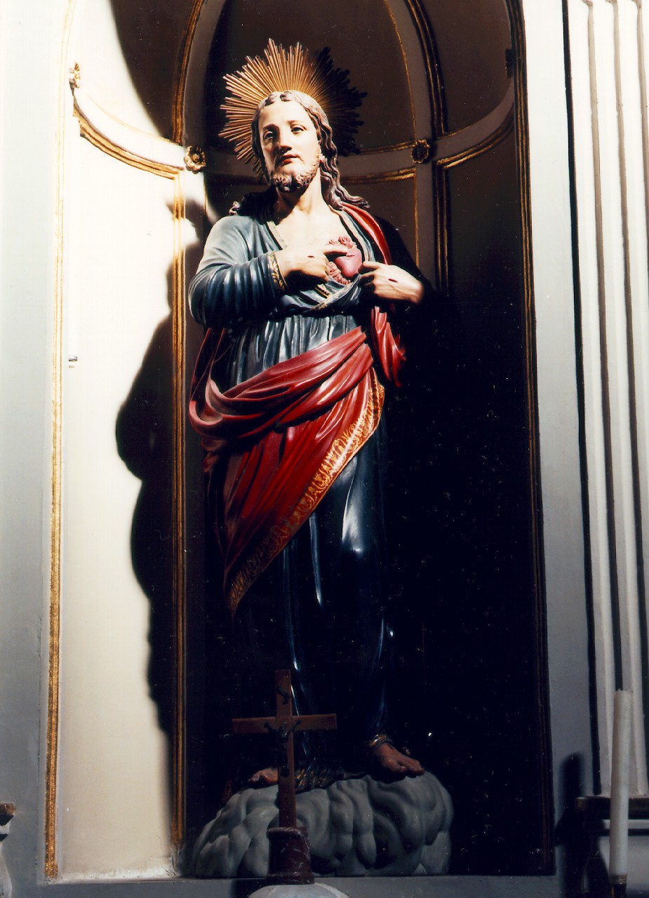 sacro cuore di Gesu' (statua) - ambito siciliano (Fine/inizio secc. XVIII/ XIX)
