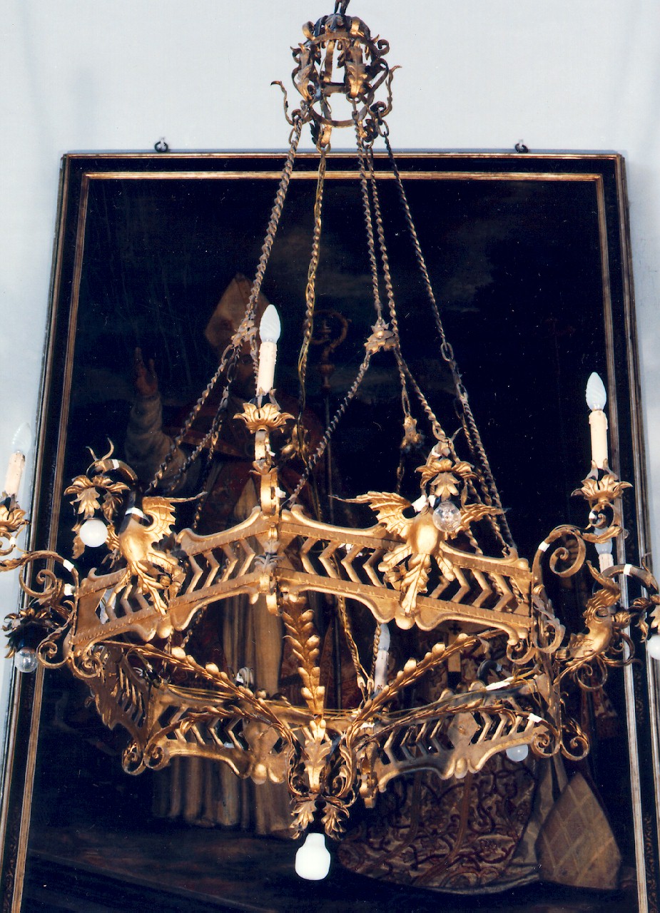 lampadario - bottega siciliana (Seconda metà sec. XIX)