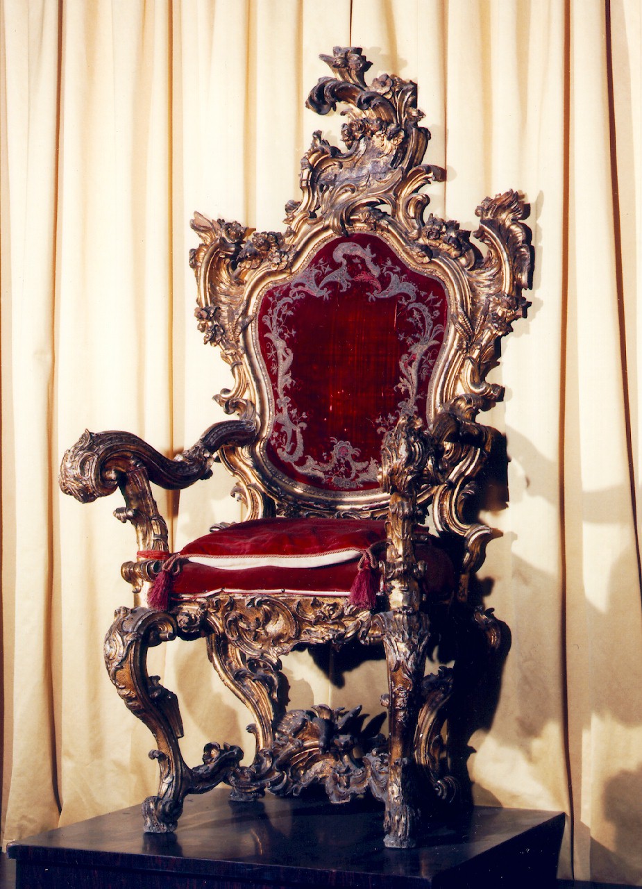 sedia del celebrante - produzione siciliana (Seconda metà sec. XVIII)