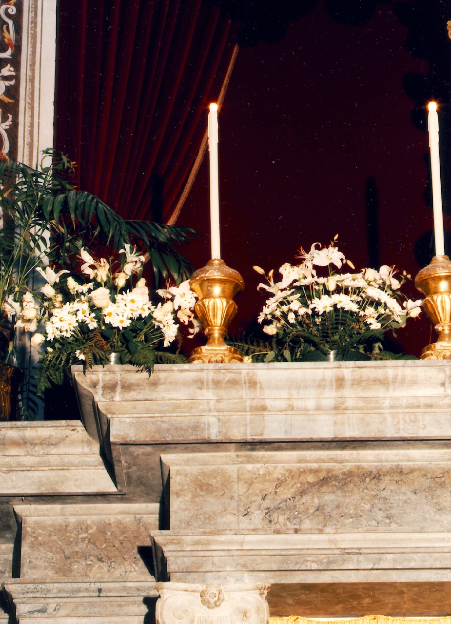 vaso portapalma, serie - produzione siciliana (Seconda metà sec. XIX)