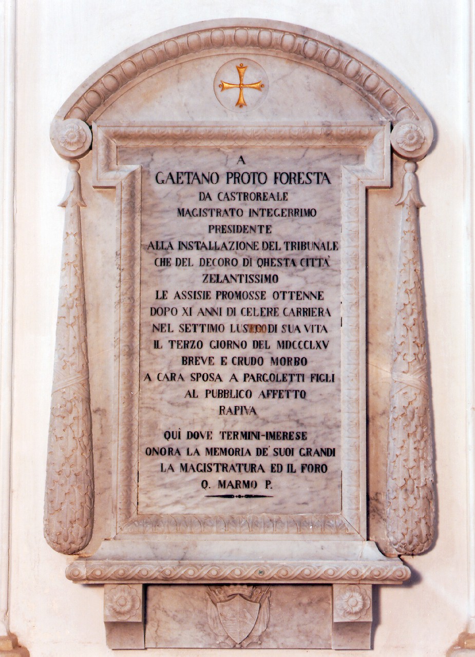 monumento commemorativo - ambito siciliano (sec. XIX)