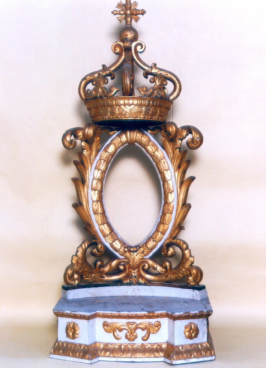 tronetto per esposizione eucaristica - produzione siciliana (Prima metà sec. XIX)