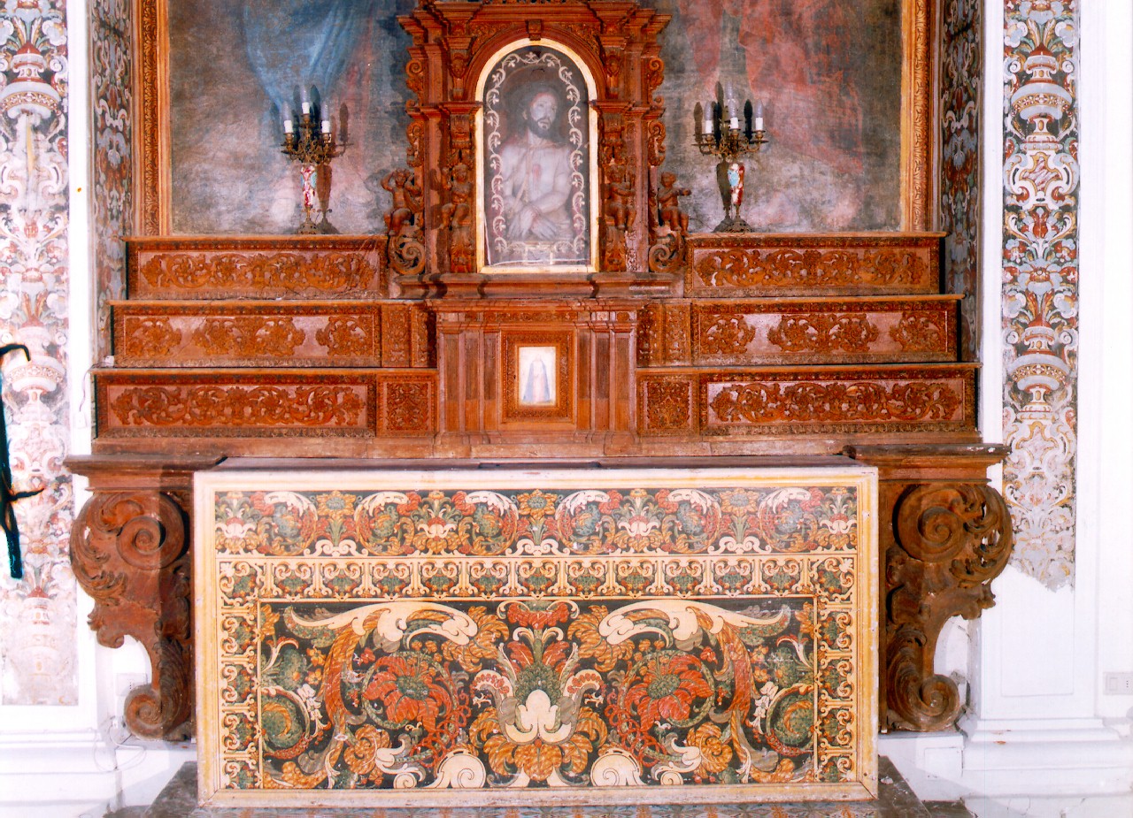 altare - a blocco - produzione siciliana (primo quarto sec. XVIII)