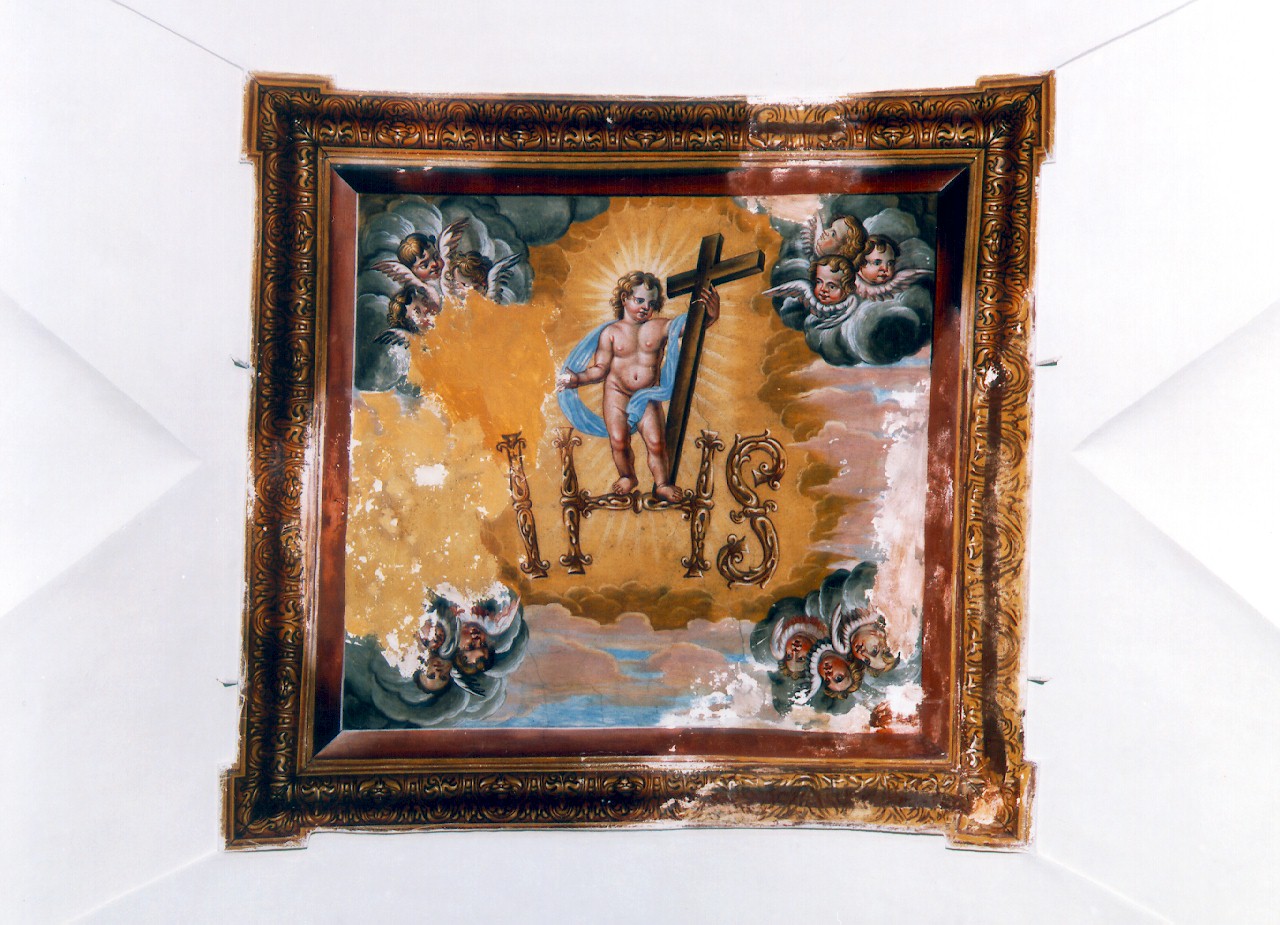 Gesu' fanciullo trionfante (dipinto murale) - ambito siciliano (Prima metà sec. XIX)