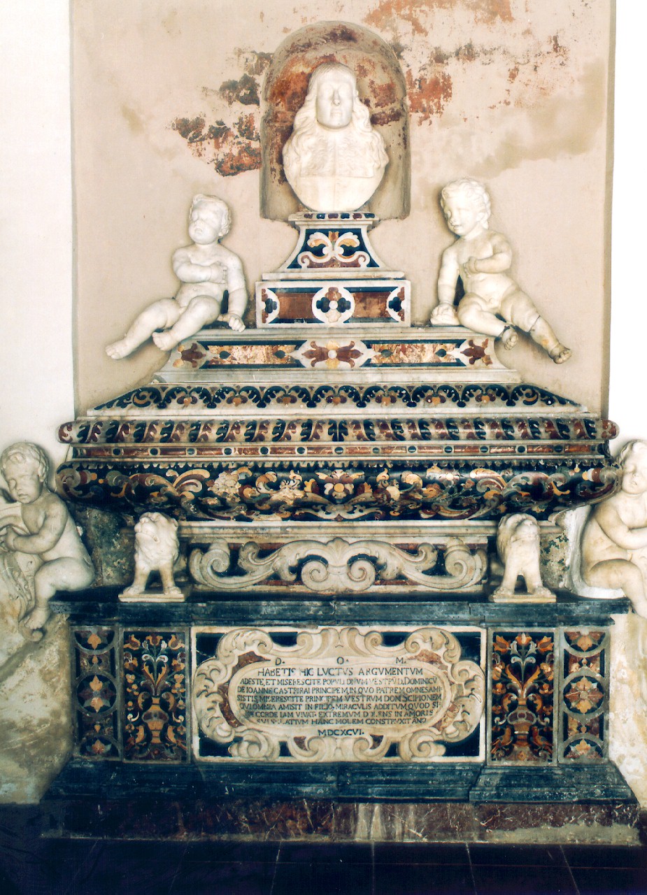 monumento sepolcrale - ambito siciliano (sec. XVII)