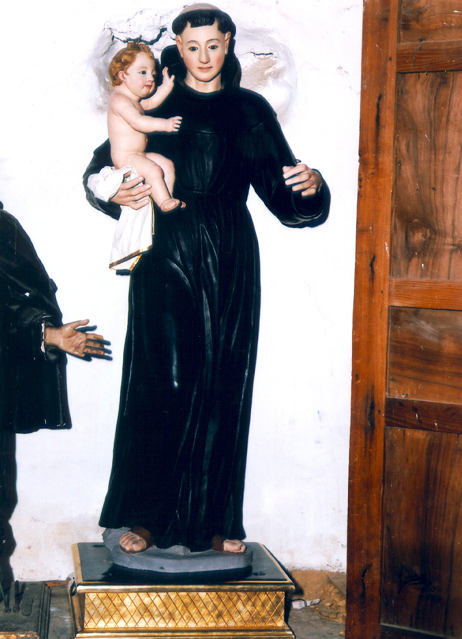 Sant'Antonio da Padova con Gesu' Bambino (statua) - ambito siciliano (fine sec. XIX)