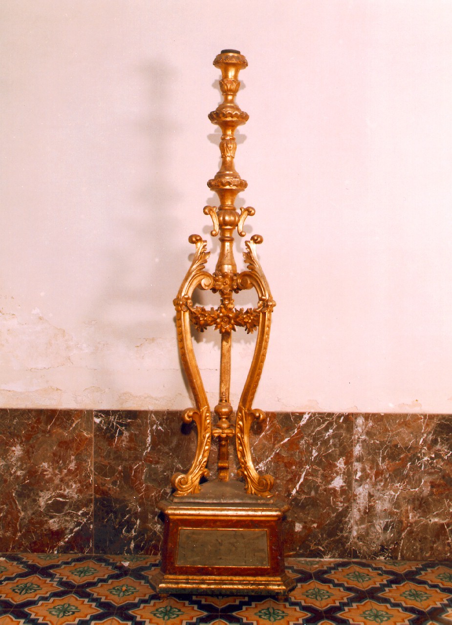 candelabro, serie - produzione siciliana (Prima metà sec. XIX)