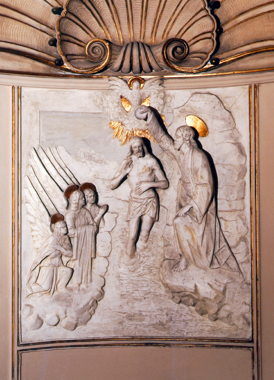 battesimo di Cristo (rilievo) - ambito siciliano (sec. XX)