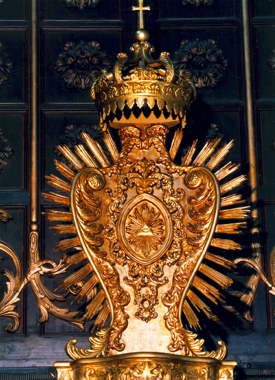 tronetto per esposizione eucaristica - produzione siciliana (Prima metà sec. XIX)