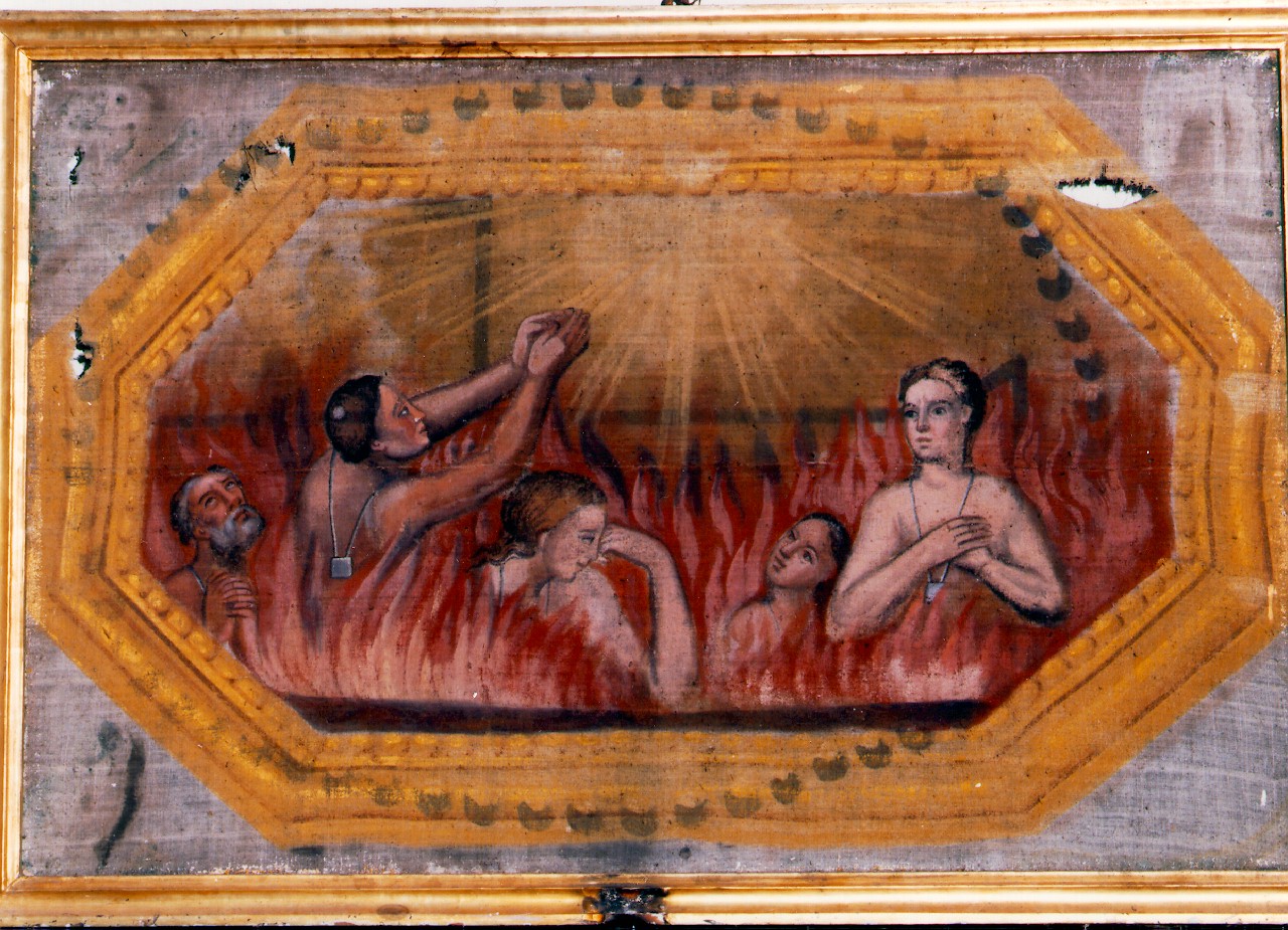 anime del purgatorio (dipinto) - ambito siciliano (Seconda metà sec. XIX)