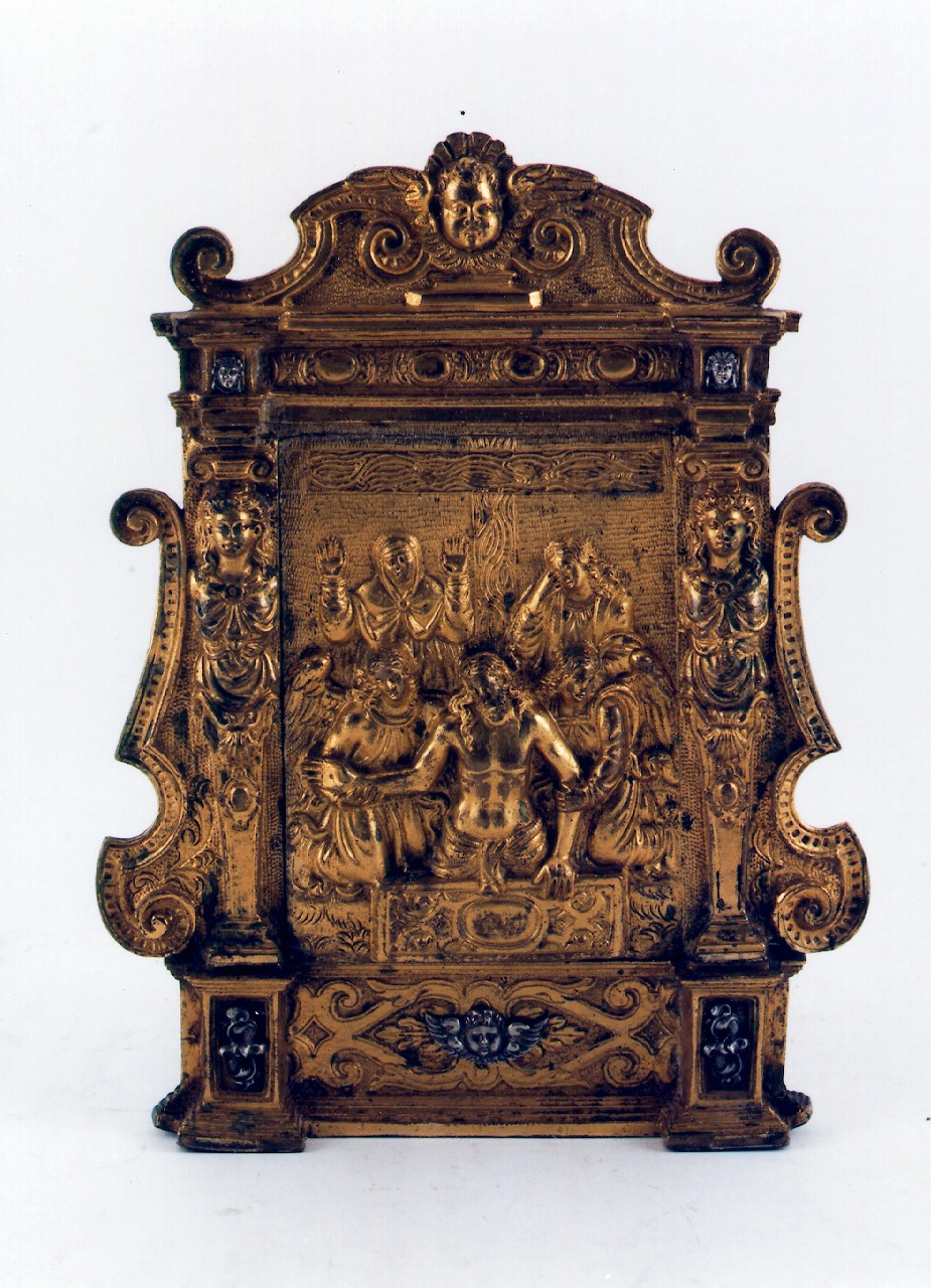 pace - a tavoletta architettonica - bottega siciliana (Prima metà sec. XIX)