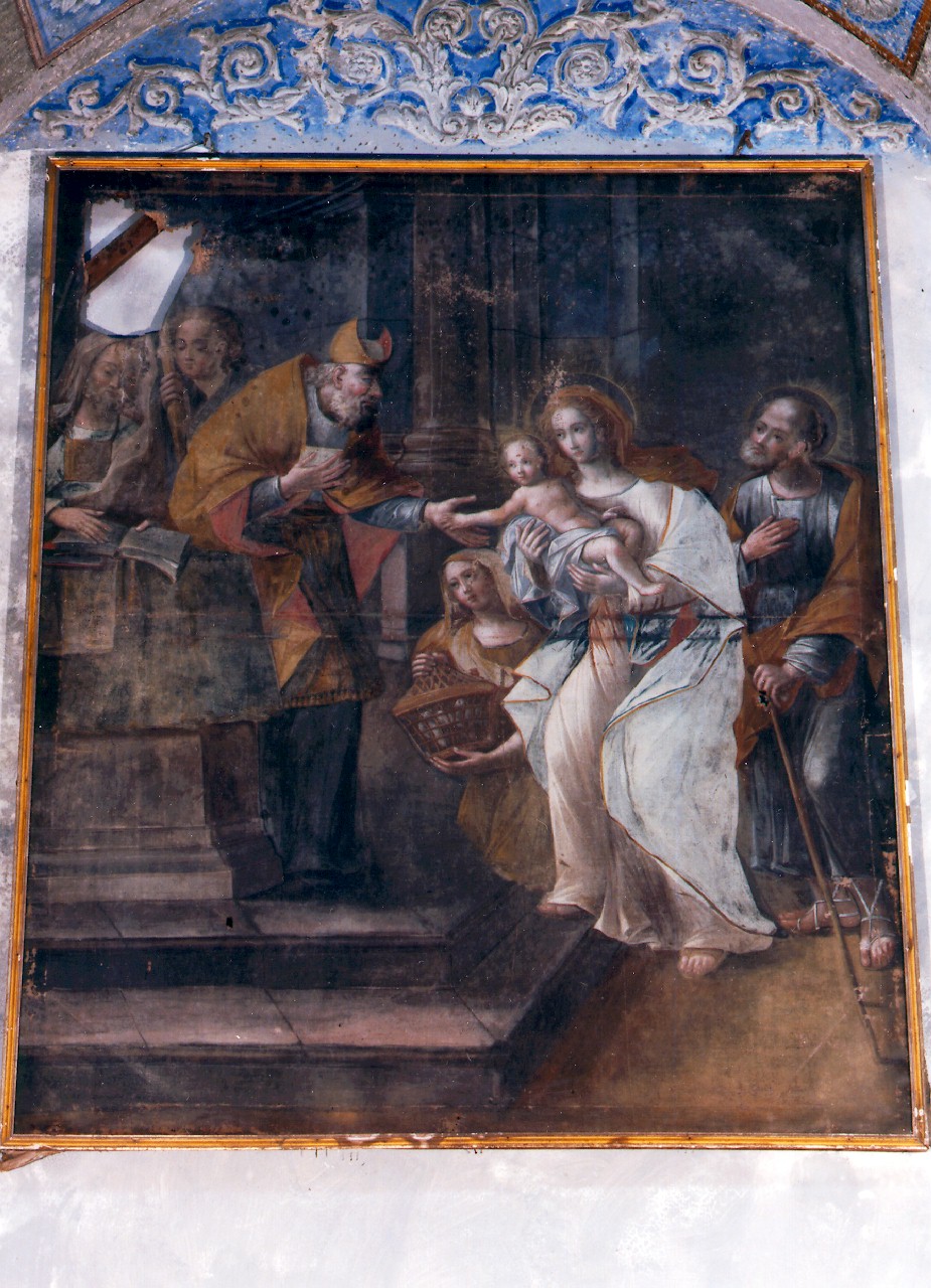 presentazione di Gesu' al tempio (dipinto) - ambito siciliano (Fine/inizio secc. XVII/ XVIII)