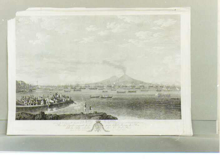 veduta della città di Napoli (stampa) di Hackert Philipp, Hackert Georg (sec. XVIII)