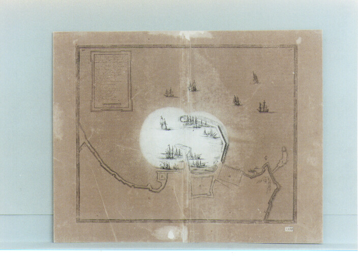 pianta del porto di Napoli (stampa) - ambito napoletano (sec. XVIII)