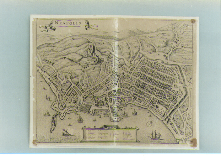 pianta della città di Napoli (stampa) di De Wit Frederik (sec. XVII)