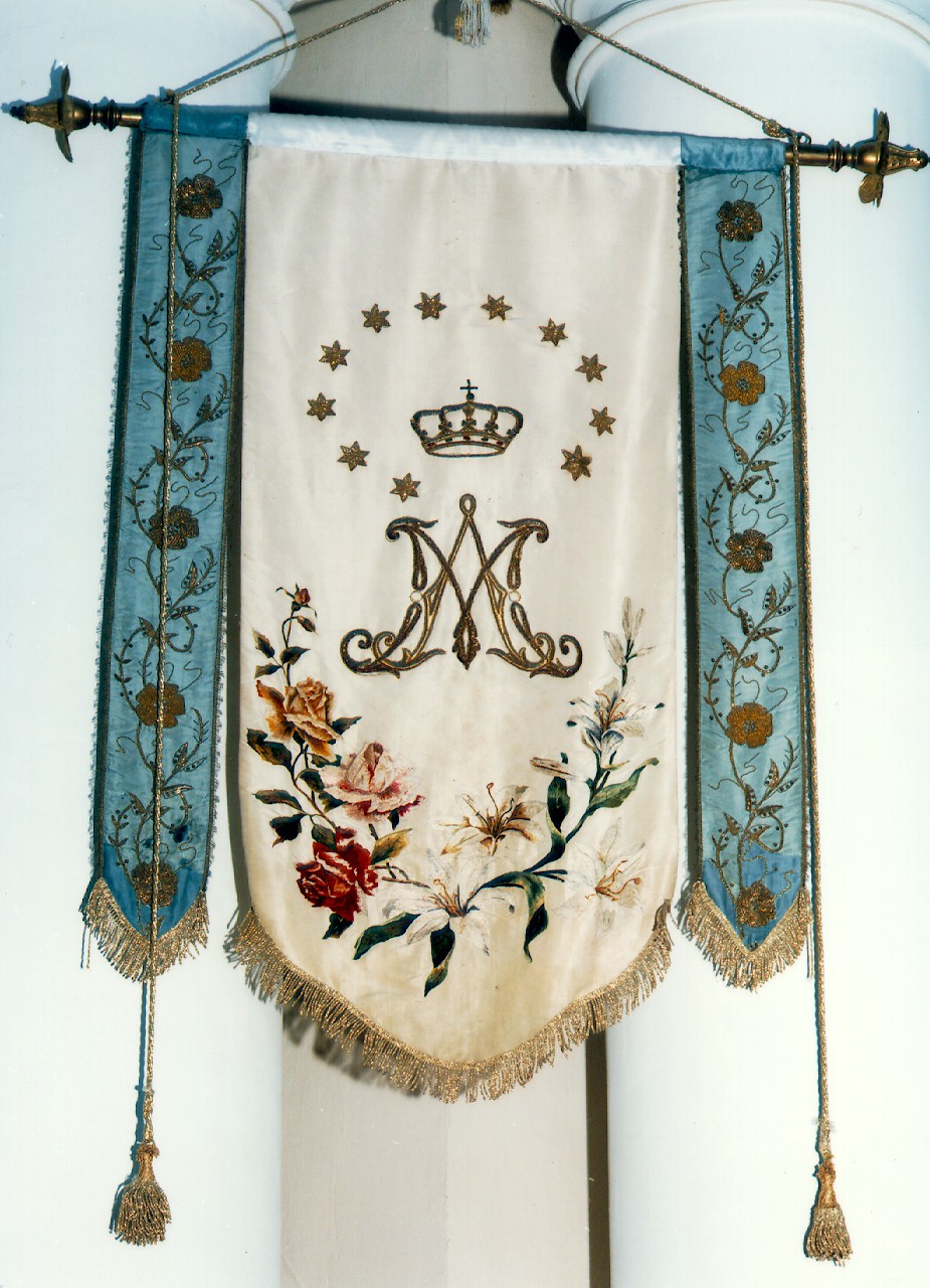 stendardo, serie - manifattura siciliana (ultimo quarto sec. XIX)