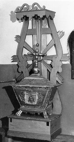 tronetto per esposizione eucaristica - ambito italiano (sec. XVIII)