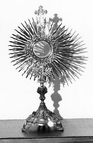 ostensorio - ambito italiano (secc. XVIII/ XIX)