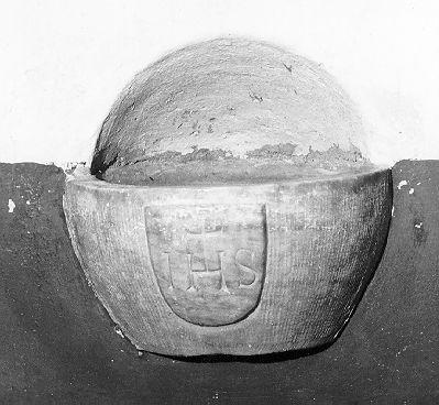 acquasantiera da parete - ambito italiano (sec. XVIII)